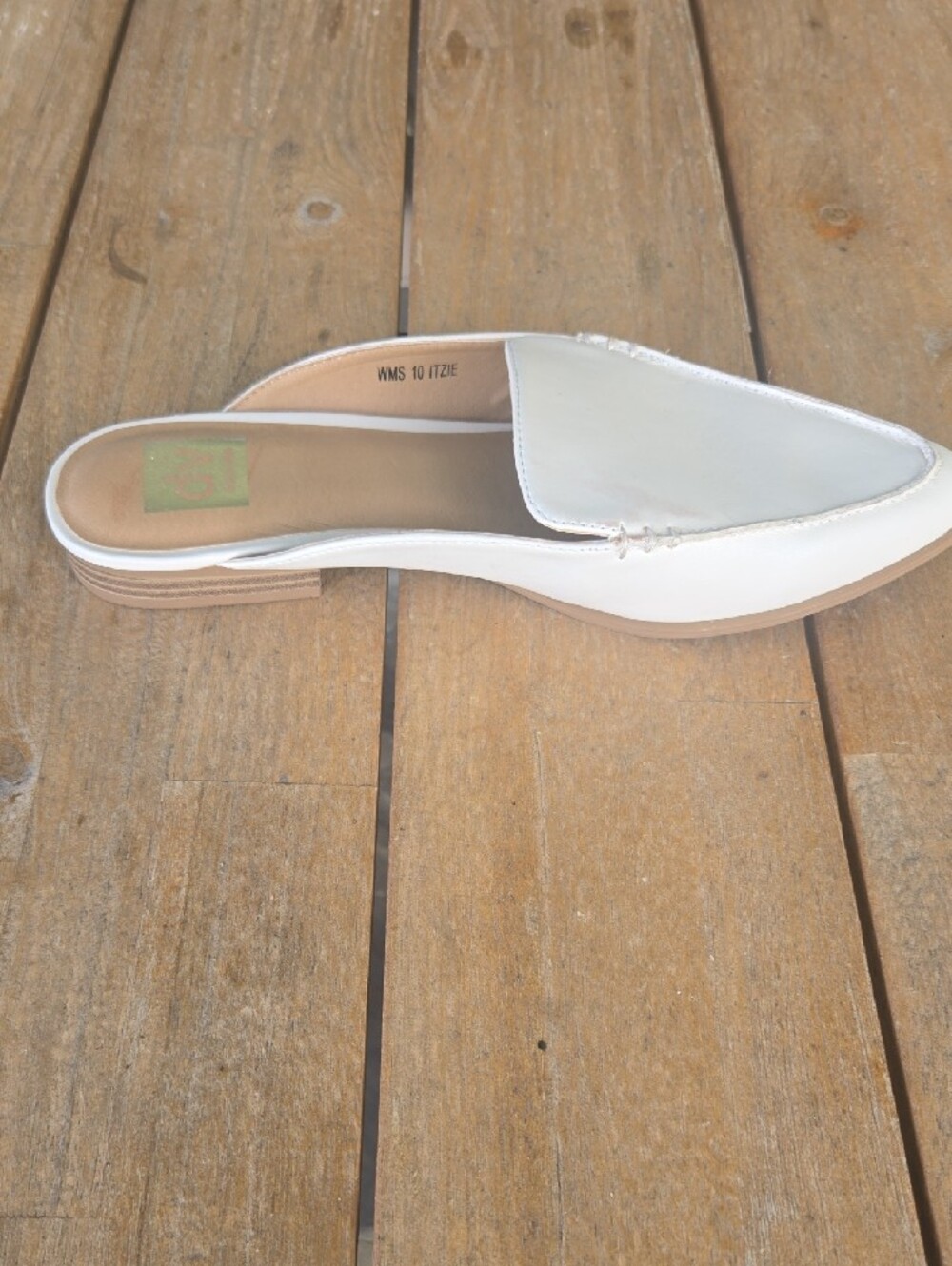 DOLCE VITA White Pointed-Toe Slip-On Mule - Picture 3 of 4